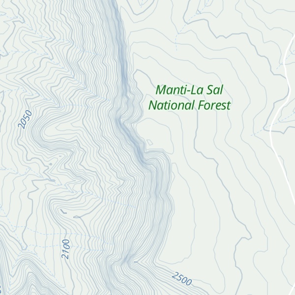 Map of North Beaver Mesa