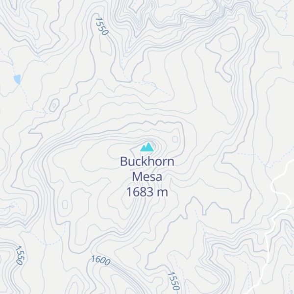 Map of Buckhorn Mesa
