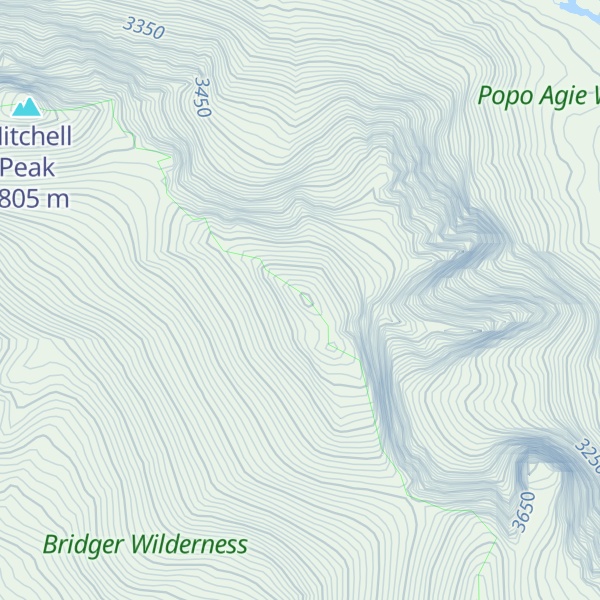Map of Dog Tooth Peak