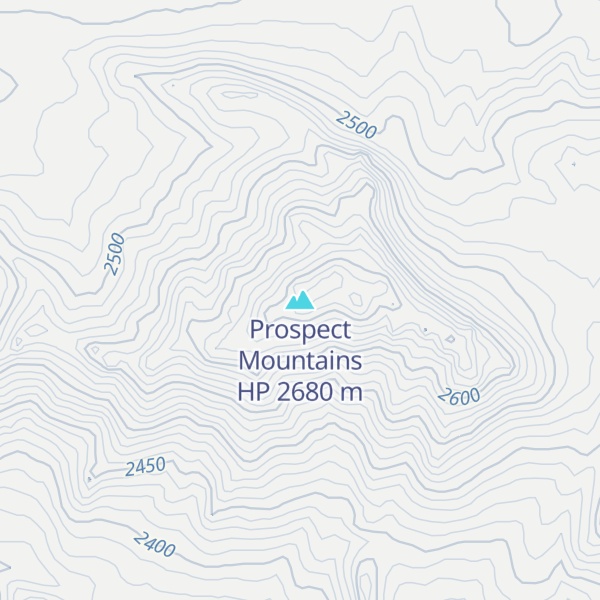 Map of Prospect Mountains HP