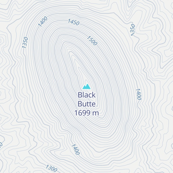 Map of Black Butte