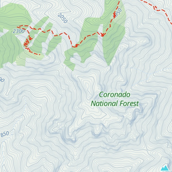Map of Mount Sceloporus