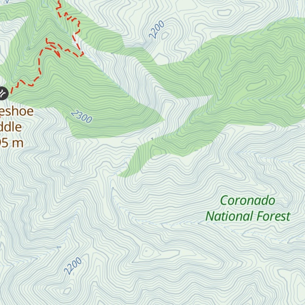 Map of Sulphur Peak