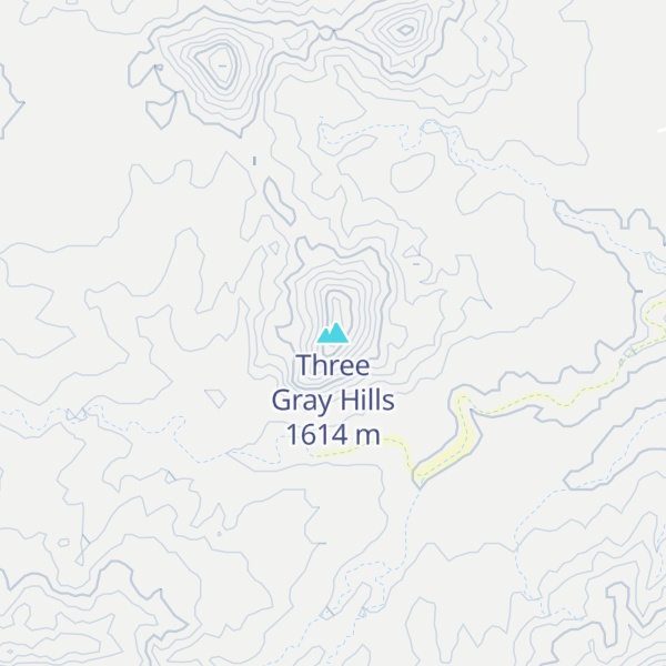 Map of Three Gray Hills