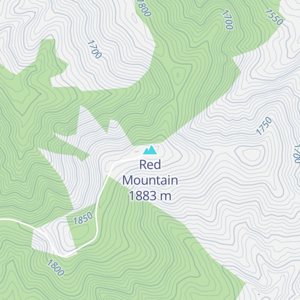 Map of Red Mountain