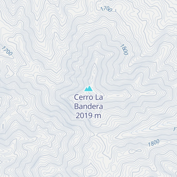 Map of Cerro La Bandera