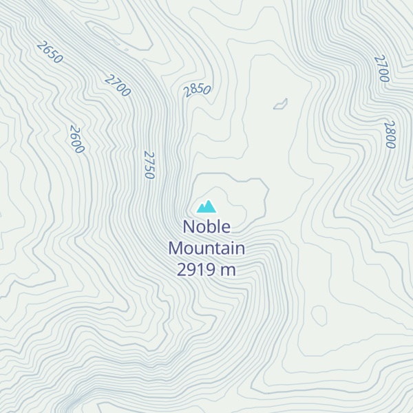 Map of Noble Mountain