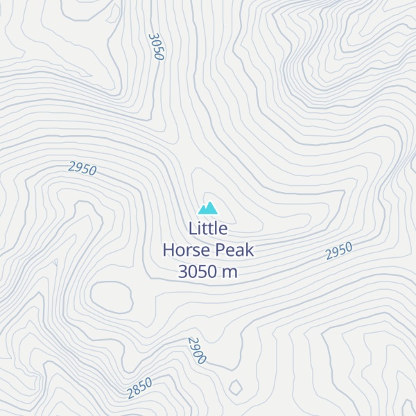 Map of Little Horse Peak