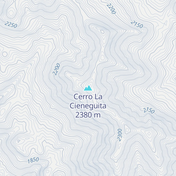 Map of Cerro La Cieneguita