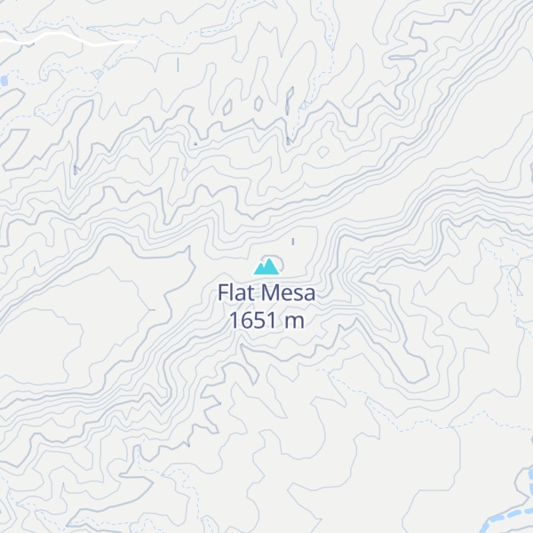 Map of Flat Mesa