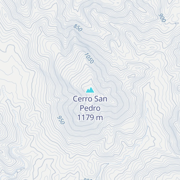 Map of Cerro San Pedro