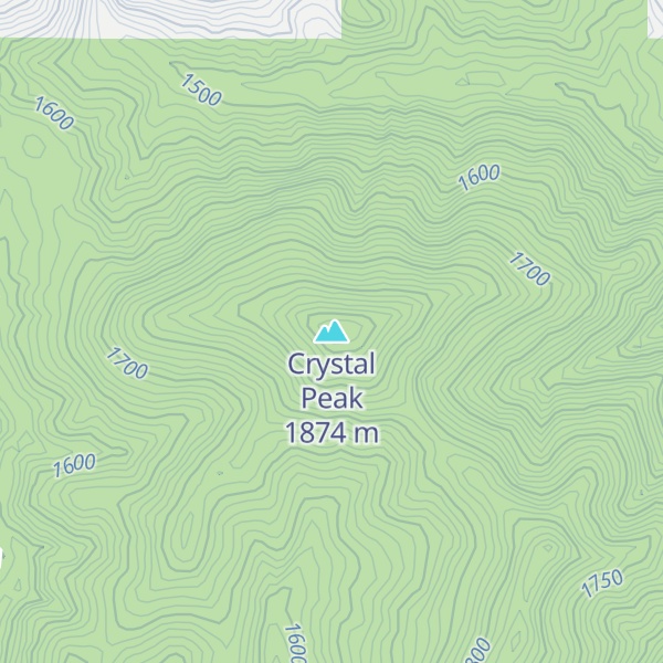 Map of Crystal Peak
