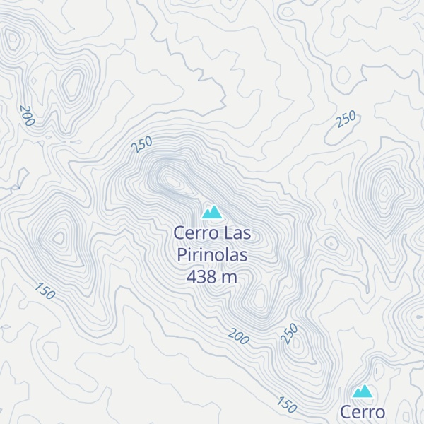 Map of Cerro Las Pirinolas