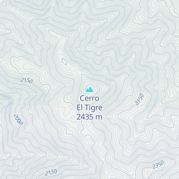 Map of Cerro El Tigre
