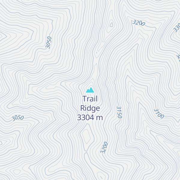 Map of Trail Ridge