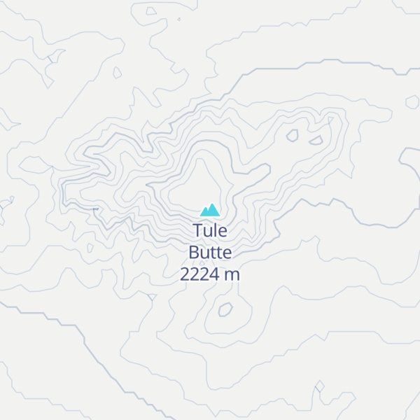 Map of Tule Butte