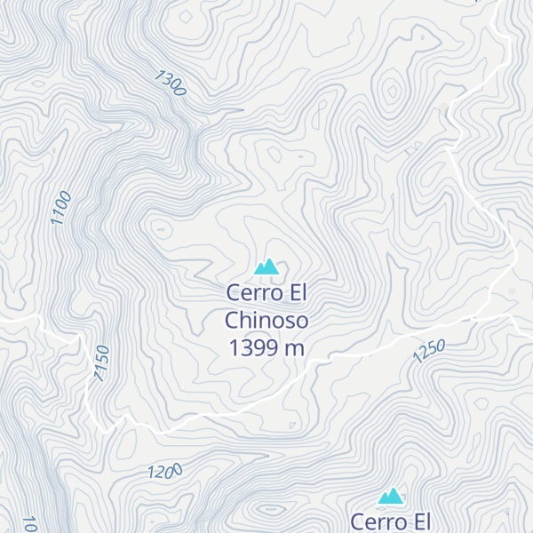 Map of Cerro El Chinoso