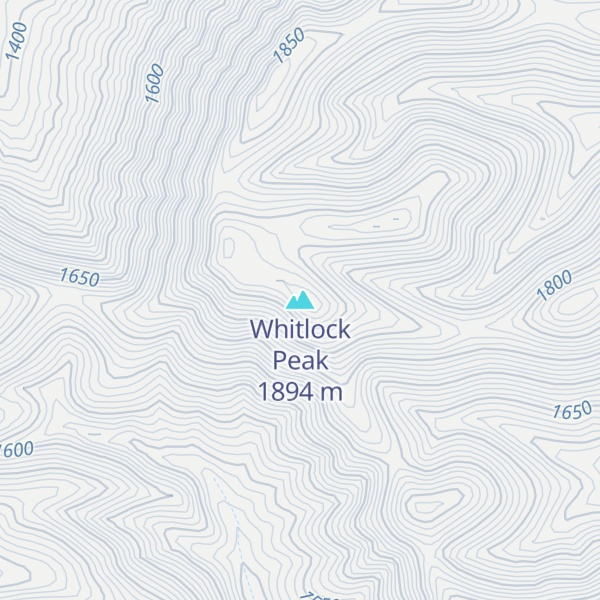Map of Whitlock Peak