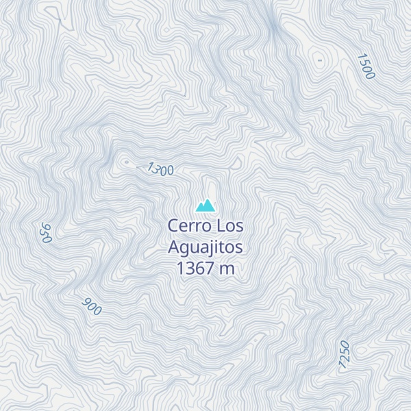 Map of Cerro Los Aguajitos