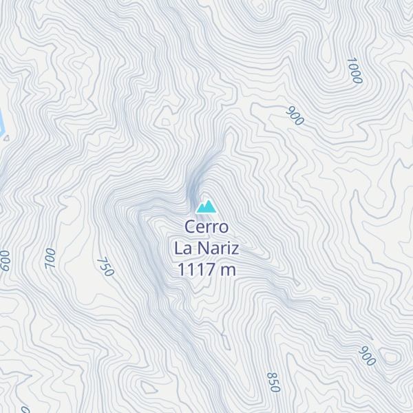 Map of Cerro La Nariz