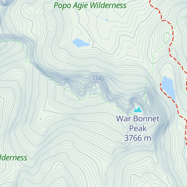 Map of Warrior Peaks