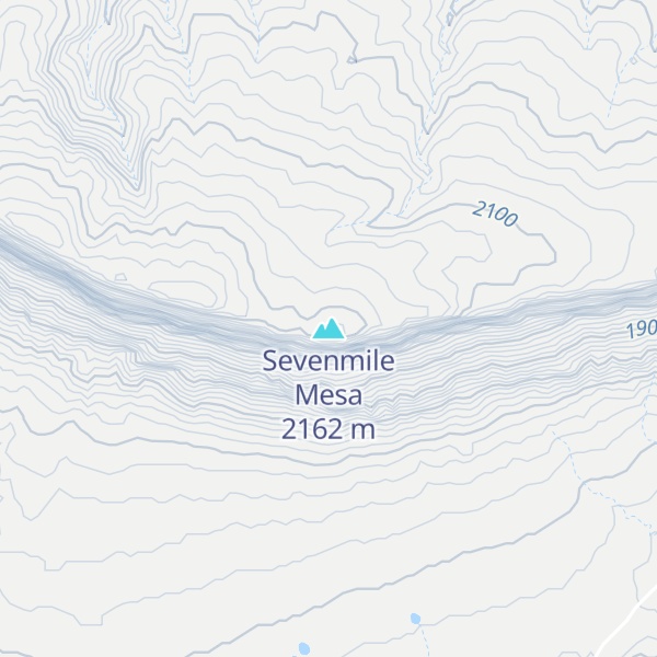 Map of Sevenmile Mesa