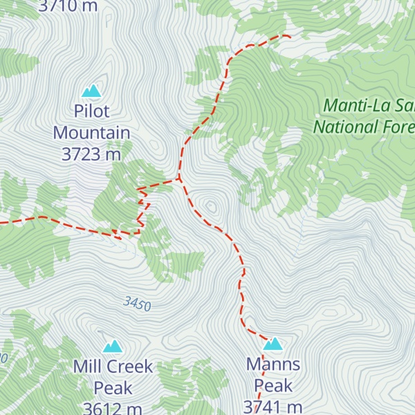 Map of Dry Peak
