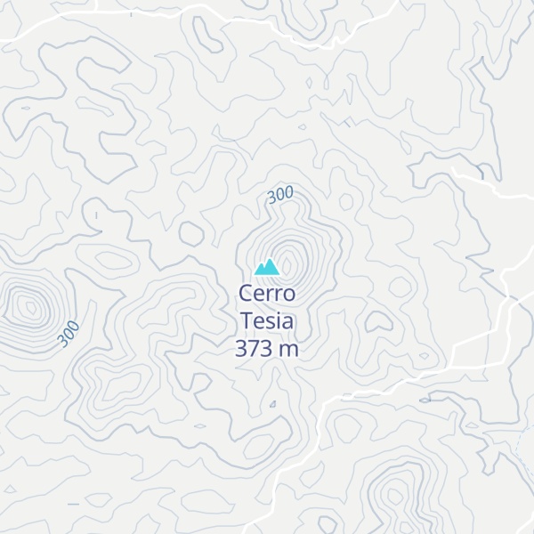 Map of Cerro Tesia