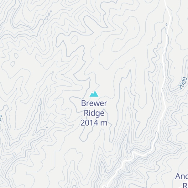 Map of Brewer Ridge