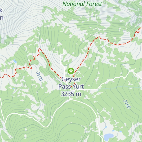 Map of Geyser Pass Yurt