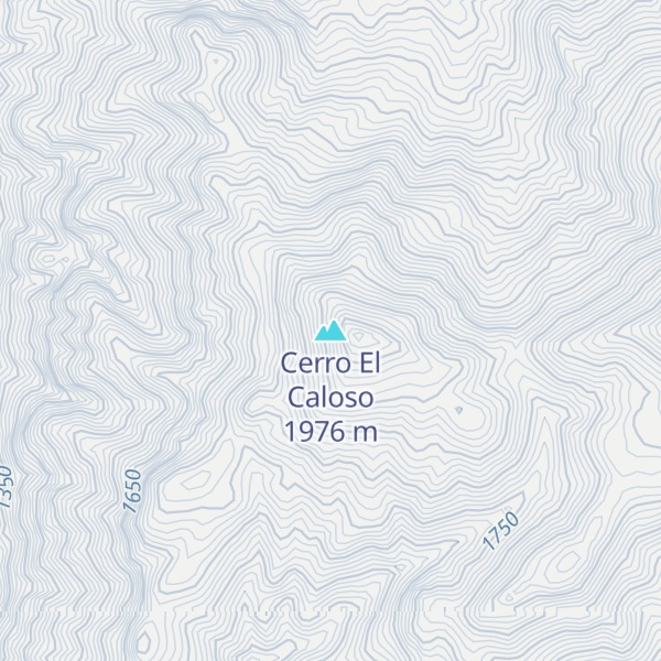 Map of Cerro El Caloso