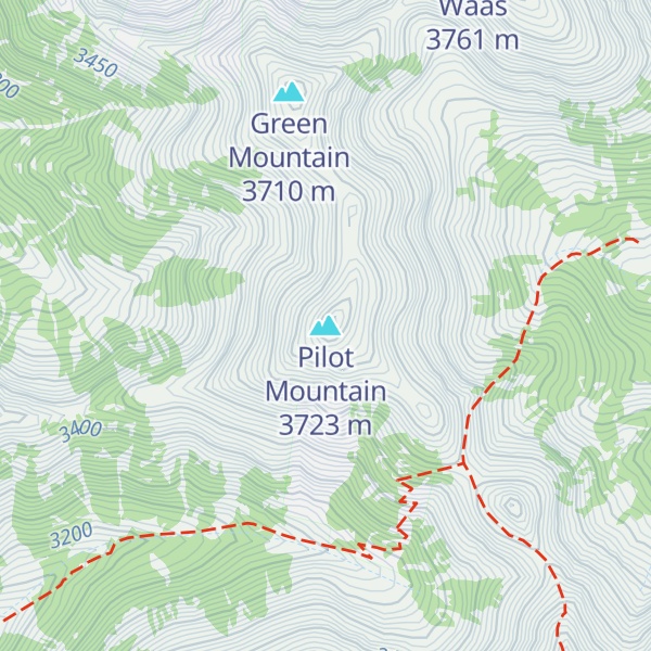 Map of Pilot Mountain