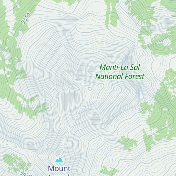 Map of Mount Mellenthin