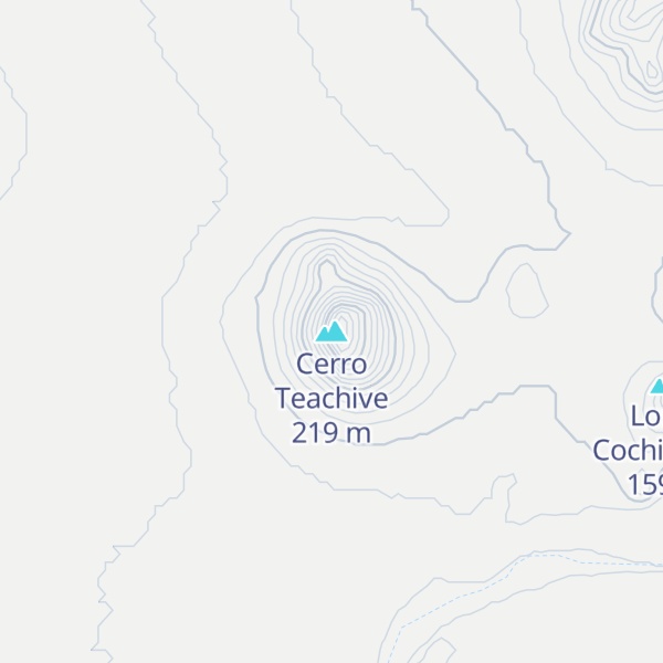 Map of Cerro Teachive