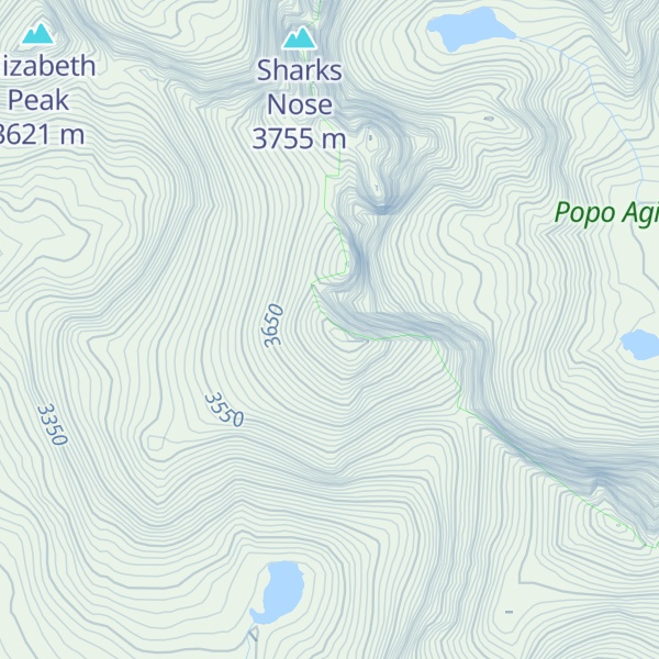Map of Pylon Peak