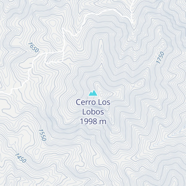 Map of Cerro Los Lobos