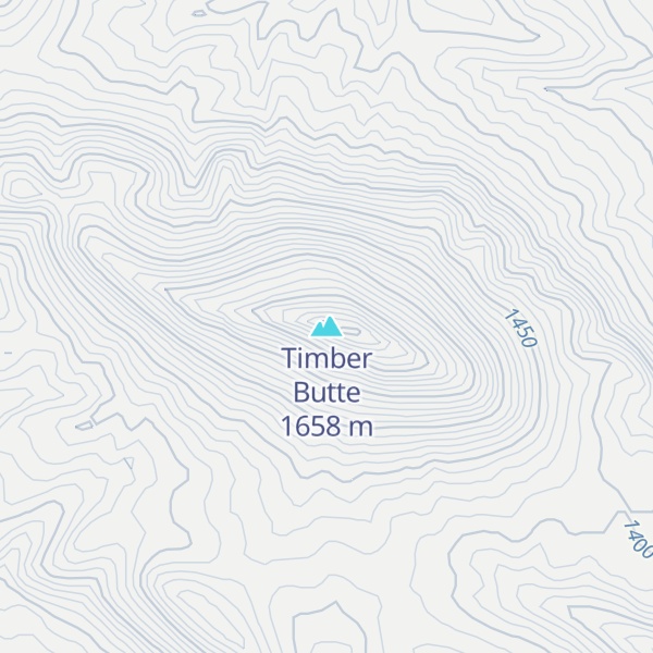 Map of Timber Butte