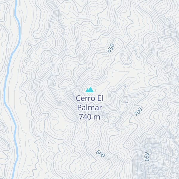 Map of Cerro El Palmar
