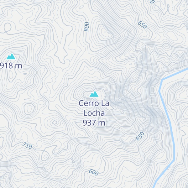 Map of Cerro La Locha