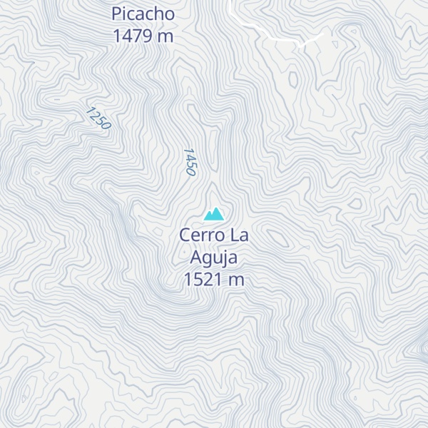 Map of Cerro La Aguja