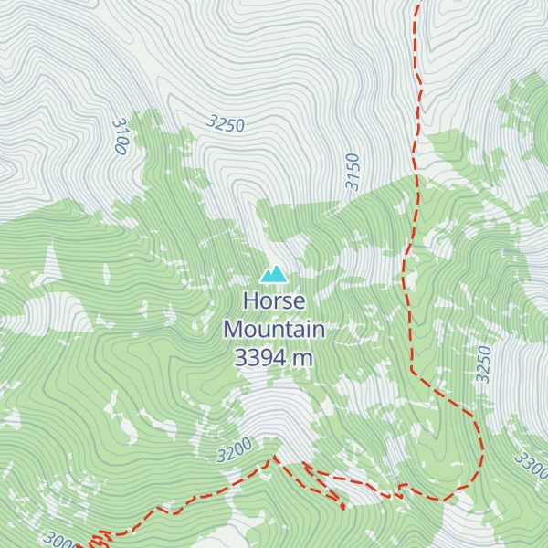 Map of Horse Mountain