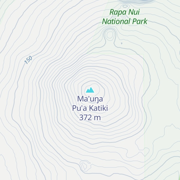 Map of Ma'uŋa Pu'a Katiki