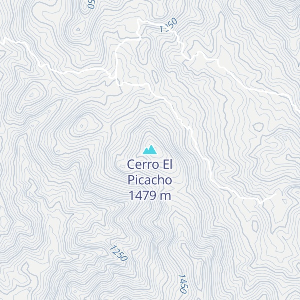 Map of Cerro El Picacho