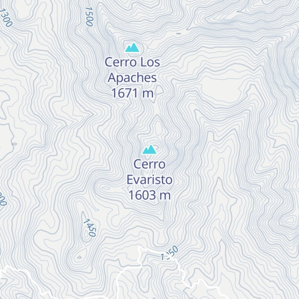 Map of Cerro Evaristo