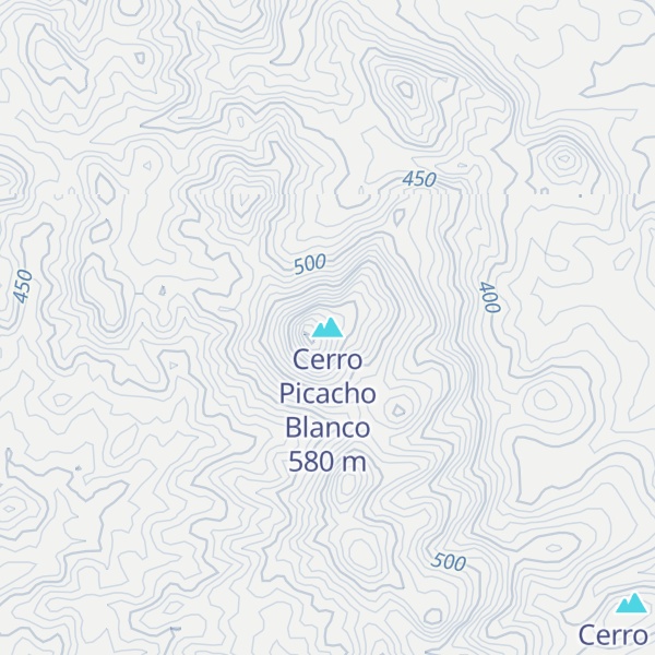 Map of Cerro Picacho Blanco
