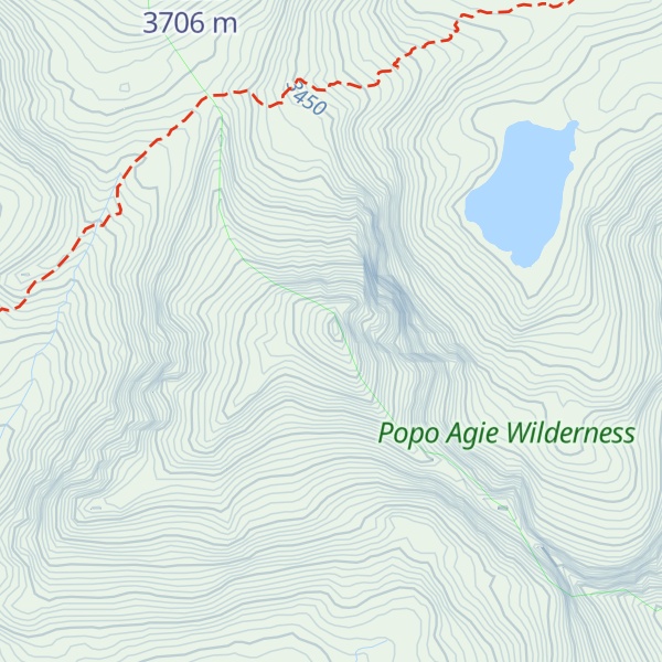 Map of Washakie Peak