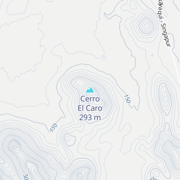 Map of Cerro El Caro
