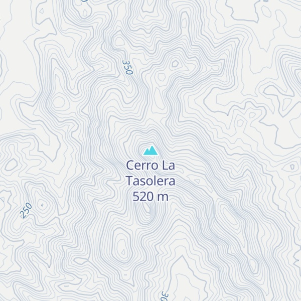 Map of Cerro La Tasolera