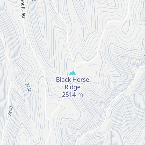 Map of Black Horse Ridge