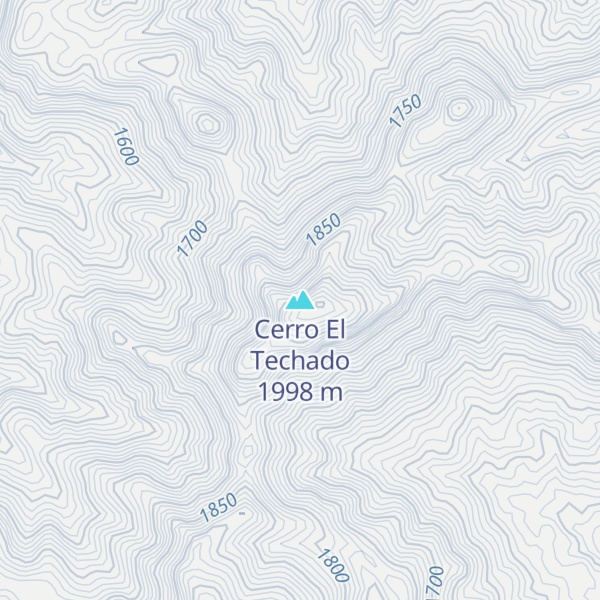 Map of Cerro El Techado